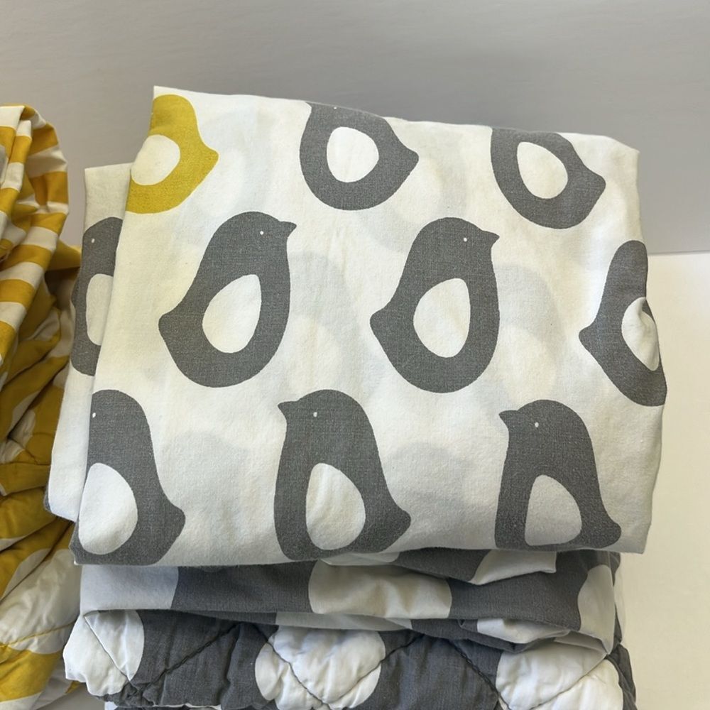 The Land Of Nod- Pottery Barn Not A Peep Crib Bedding sets x2 - Picture 8 of 13